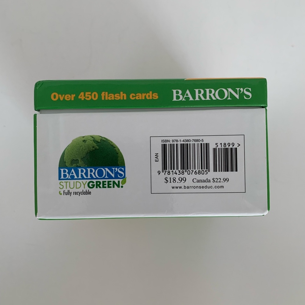 Barron's AP Human Geography Flash Cards 3rd Edition Ring Included Like New - Picture 7 of 13